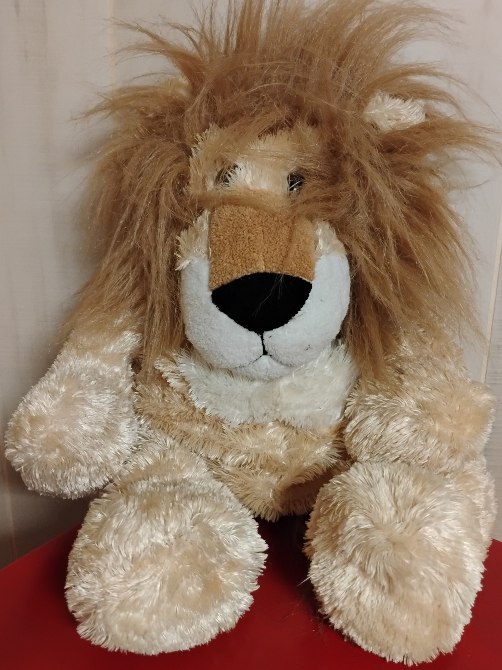 Plush Lion Backpack Stuffed Animal - Cream and Brown Soft